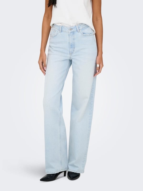 Only ONLJUICY HW WIDE LEG DOT114 DNM NOOS Denim Kadın Kot Pantolon