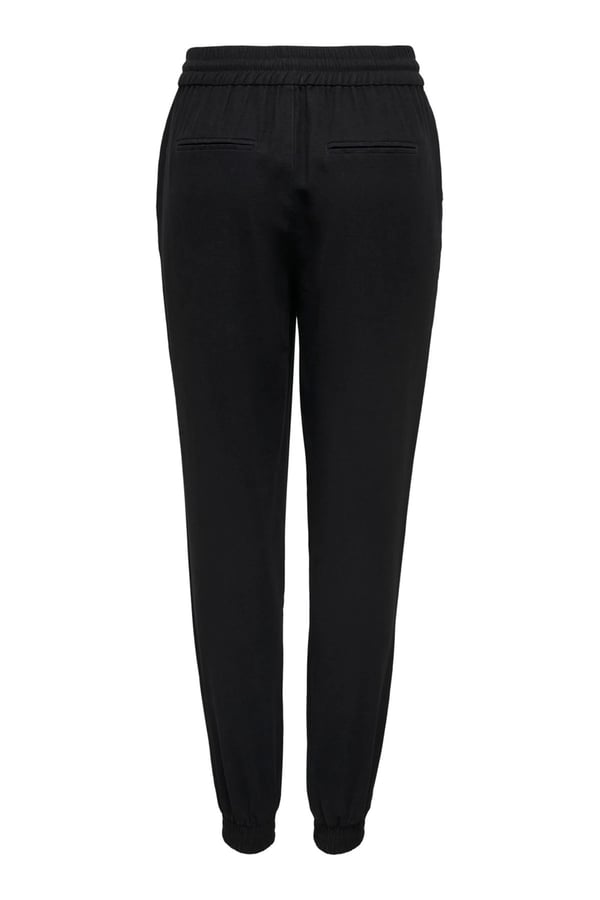 Only ONLKELDA-EMERY MW PULL-UP PANTS PNT NOOS Siyah Kadın Pantolon