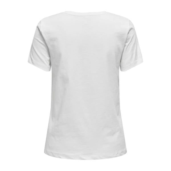 Only ONLKETTY LIFE S/S V-NECK TOP BOX JRS Beyaz Kadın T-Shirt