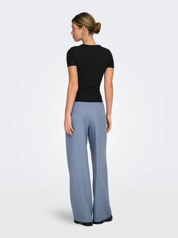 Only ONLLINDA HW STR MEL PANTS TLR NOOS Mavi Kadın Pantolon