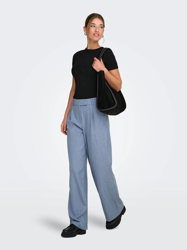 Only ONLLINDA HW STR MEL PANTS TLR NOOS Mavi Kadın Pantolon