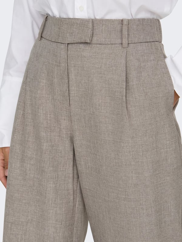Only ONLLINDA HW STR MEL PANTS TLR NOOS Bej Kadın Pantolon