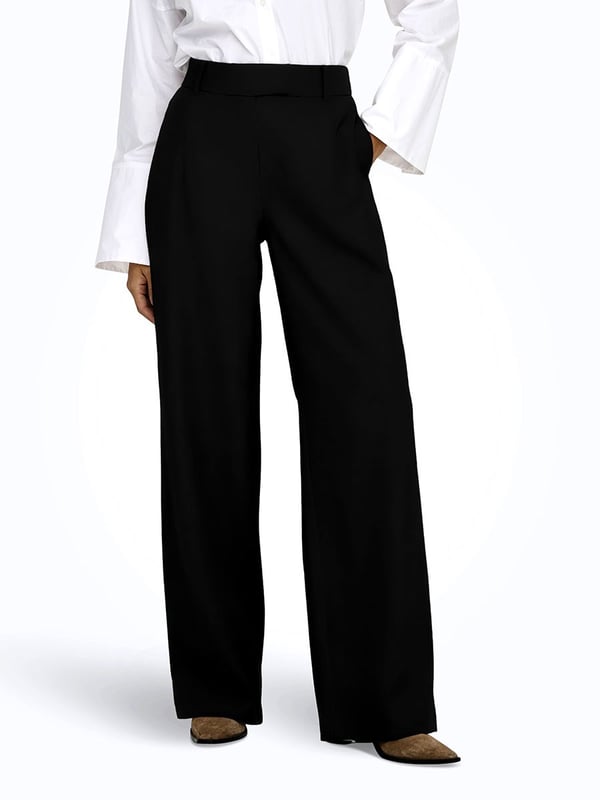 Only ONLLINDA HW STR MEL PANTS TLR NOOS Siyah Kadın Pantolon