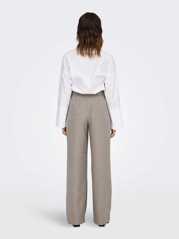 Only ONLLINDA HW STR MEL PANTS TLR NOOS Bej Kadın Pantolon