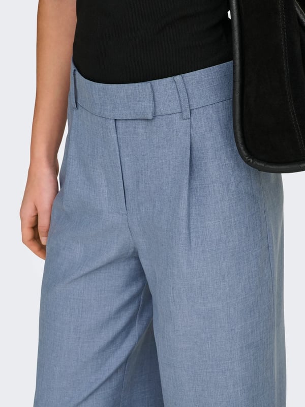 Only ONLLINDA HW STR MEL PANTS TLR NOOS Mavi Kadın Pantolon
