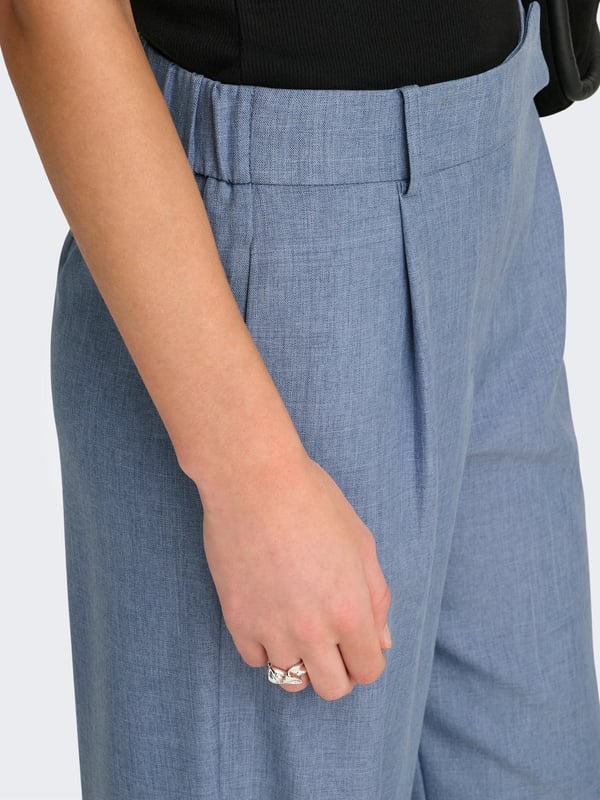 Only ONLLINDA HW STR MEL PANTS TLR NOOS Mavi Kadın Pantolon