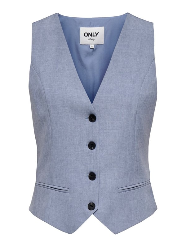 Only ONLLINDA S/L MEL FIT WAISTCOAT TLR NOOS Mavi Kadın Yelek