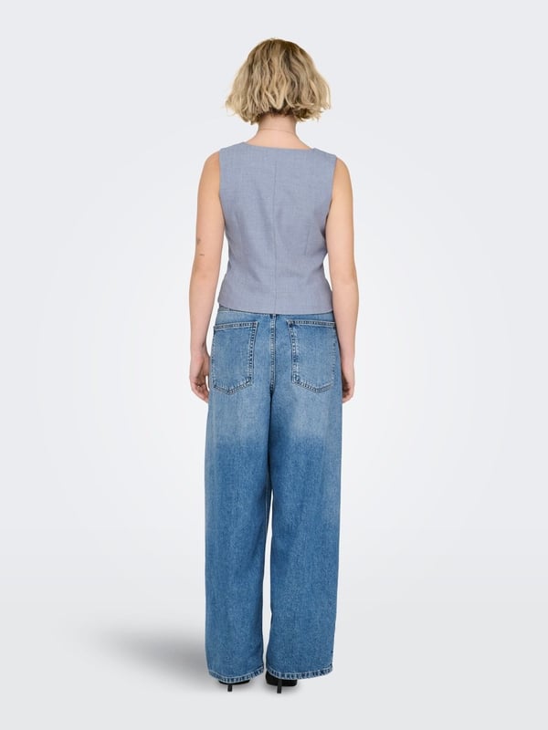 Only ONLLINDA S/L MEL FIT WAISTCOAT TLR NOOS Mavi Kadın Yelek