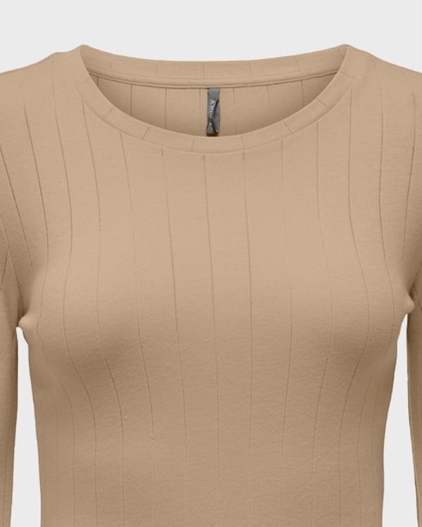 Only ONLLISA L/S MODAL TOP JRS Pudra Kadın T-Shirt