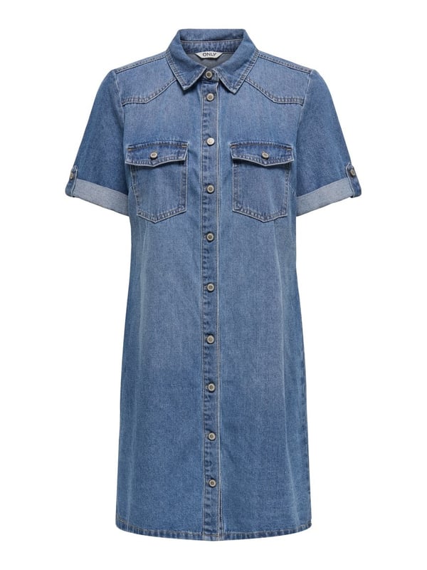 Only ONLLISA S/S DNM DRESS GUA NOOS Denim Kadın Elbise