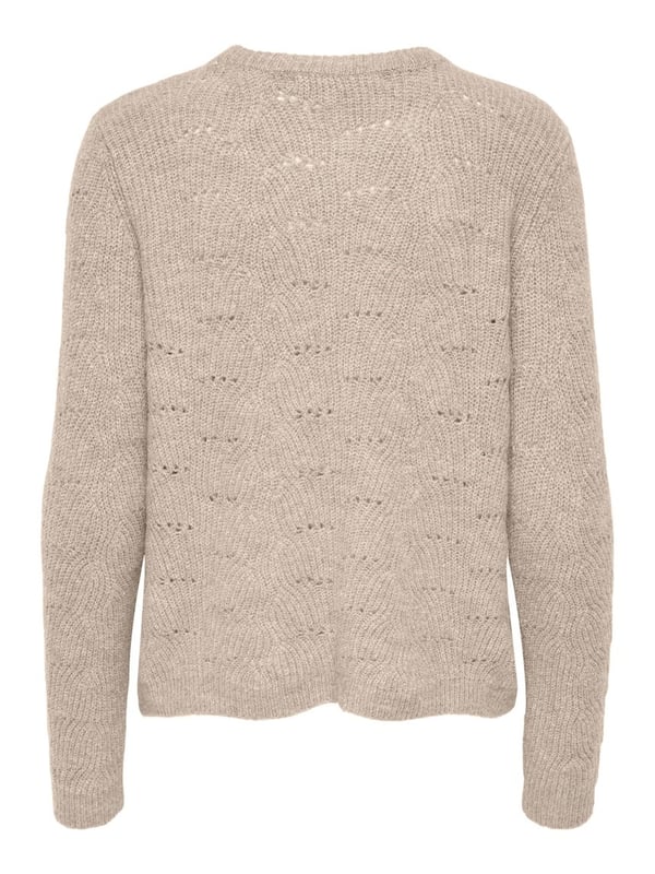 Only ONLLOLLI L/S PULLOVER KNT NOOS Bej Kadın Kazak