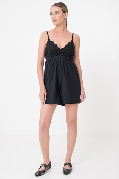 Only ONLLOU LIFE EMB STRAP PLAYSUIT PTM Siyah Kadın Şort