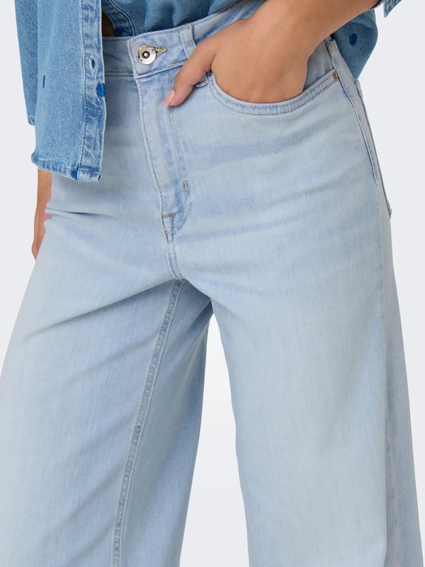 Only ONLMADISON BLUSH HW WIDE DNM CRO495 NOOS Denim Kadın Kot Pantolon