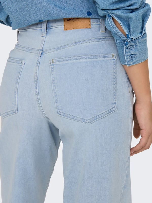 Only ONLMADISON BLUSH HW WIDE DNM CRO495 NOOS Denim Kadın Kot Pantolon