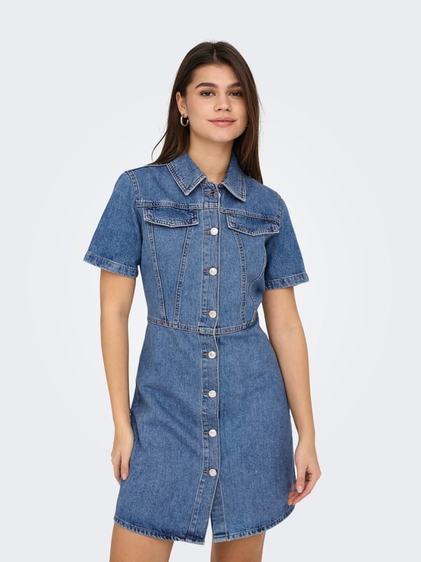 Only ONLMALIA S/S DNM DRESS AKM Denim Kadın Elbise
