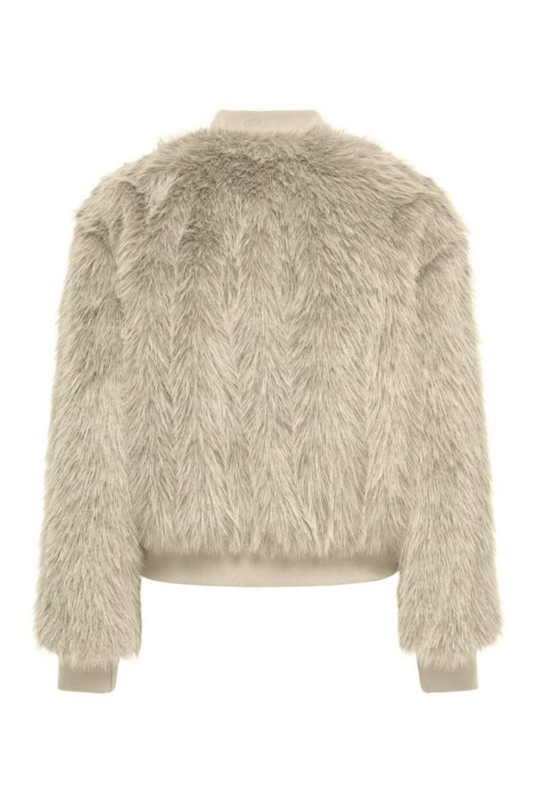 Only ONLMANNY FAUX FUR BOMBER CC OTW Bej Kadın Mont