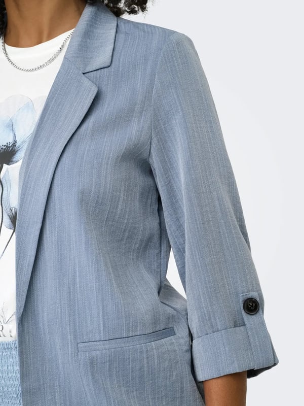 Only ONLMARSA 3/4 BLAZER WVN NOOS Mavi Kadın Ceket