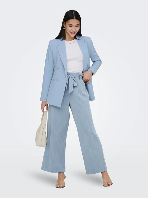 Only ONLMARSA SOLID PAPERBAG PANT WVN NOOS Mavi Kadın Pantolon