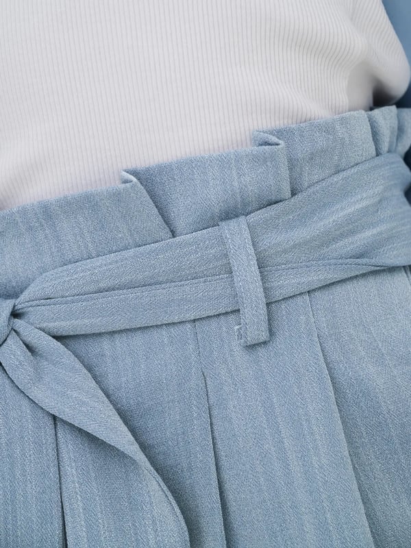 Only ONLMARSA SOLID PAPERBAG PANT WVN NOOS Mavi Kadın Pantolon