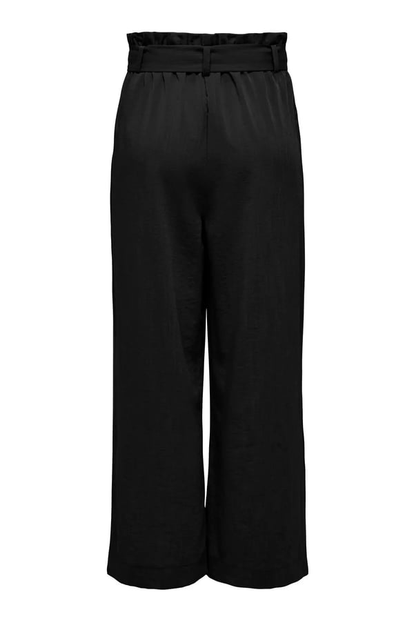 Only ONLMARSA SOLID PAPERBAG PANT WVN NOOS Siyah Kadın Pantolon