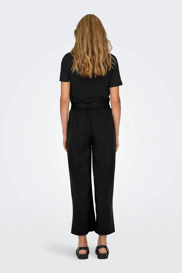 Only ONLMARSA SOLID PAPERBAG PANT WVN NOOS Siyah Kadın Pantolon