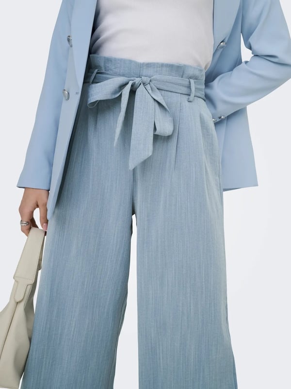 Only ONLMARSA SOLID PAPERBAG PANT WVN NOOS Mavi Kadın Pantolon