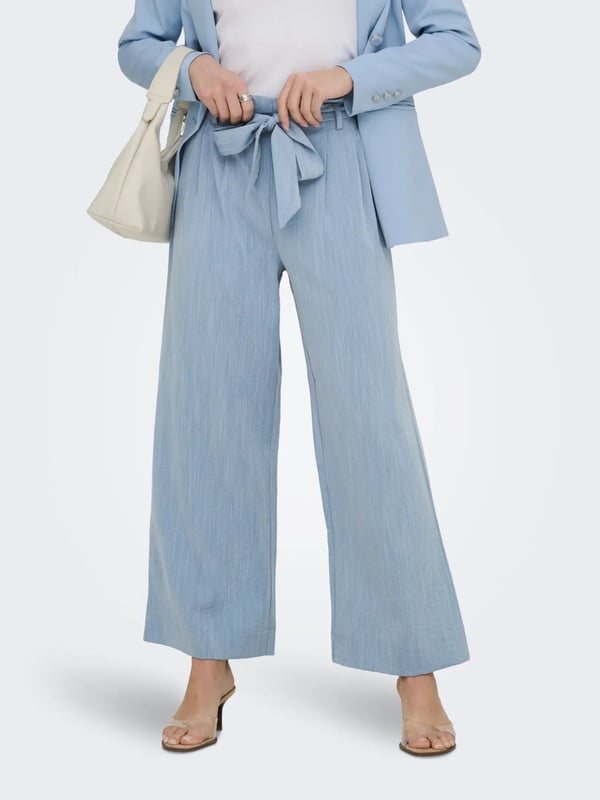 Only ONLMARSA SOLID PAPERBAG PANT WVN NOOS Mavi Kadın Pantolon