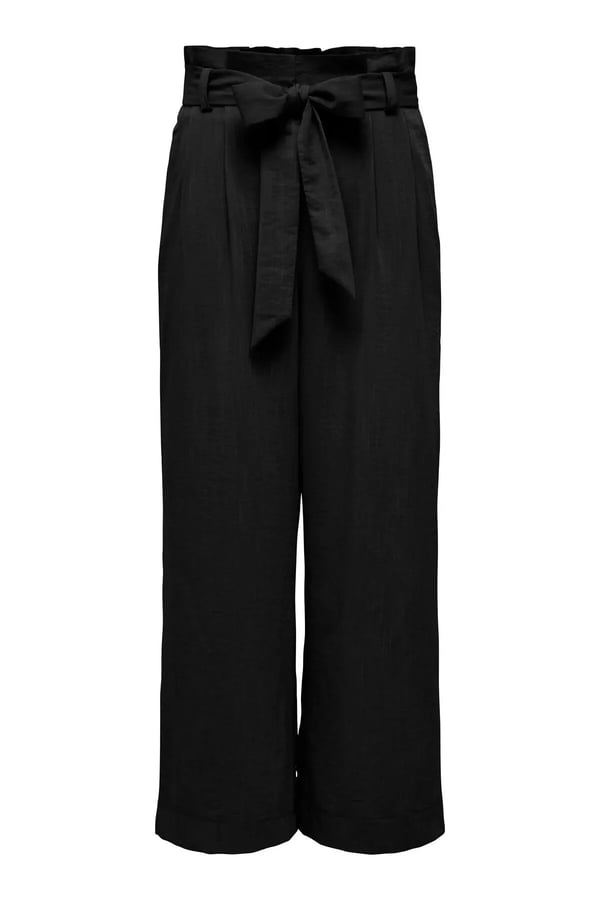 Only ONLMARSA SOLID PAPERBAG PANT WVN NOOS Siyah Kadın Pantolon