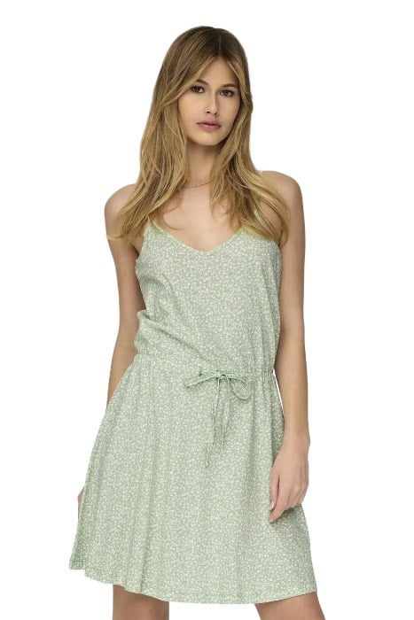 Only ONLMAY SINGLET V-NECK DRESS JRS Yeşil Kadın Elbise