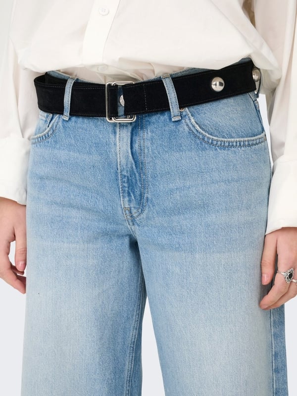 Only ONLMAYA MW WIDE DNM DOT445 Mavi Kadın Kot Pantolon