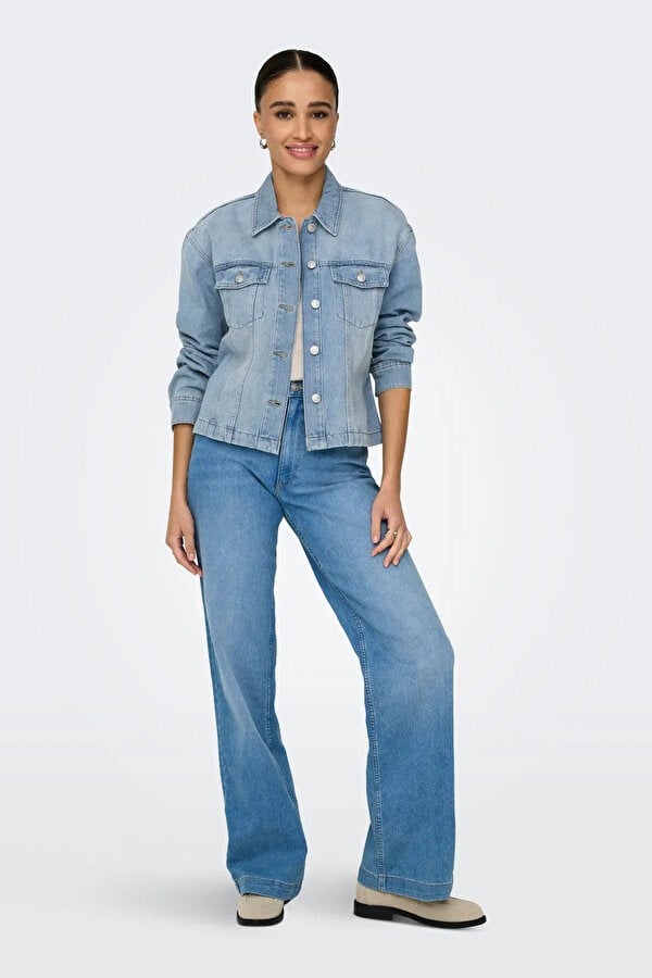 Only ONLMIKA L/S DNM JKT AKM MOCH Denim Kadın Ceket