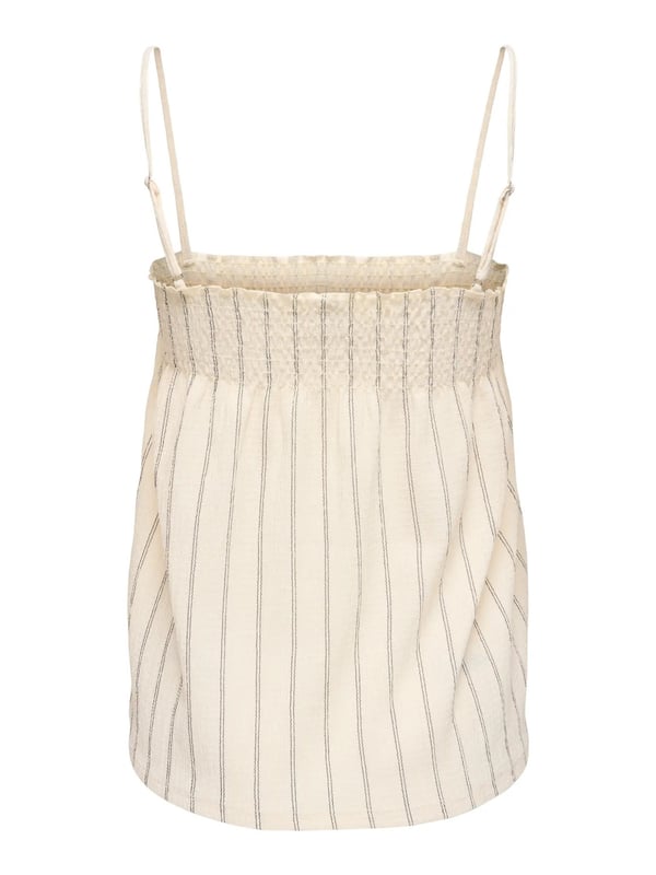 Only ONLMIKA S/L STRIPE TOP JRS Bej Kadın Bluz