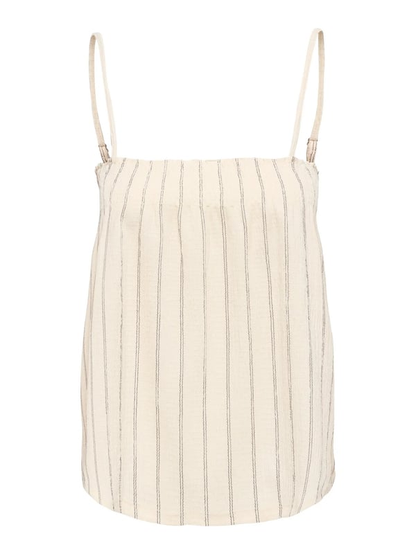 Only ONLMIKA S/L STRIPE TOP JRS Bej Kadın Bluz