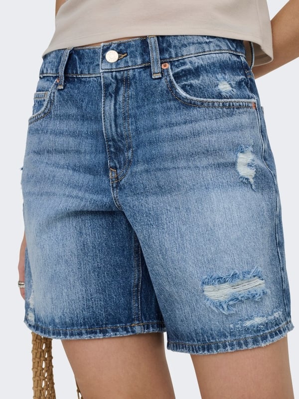 Only ONLMILTON MW DESTROY SHORT DNM Mavi Kadın Şort