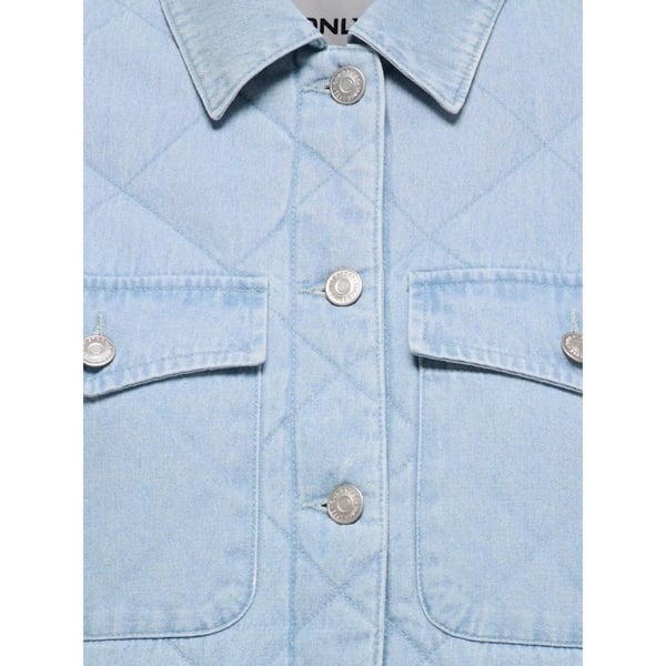 Only ONLMIST WASHED QUILT JACKET CC OTW Açık Mavi Kadın Ceket