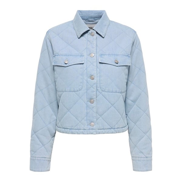 Only ONLMIST WASHED QUILT JACKET CC OTW Açık Mavi Kadın Ceket