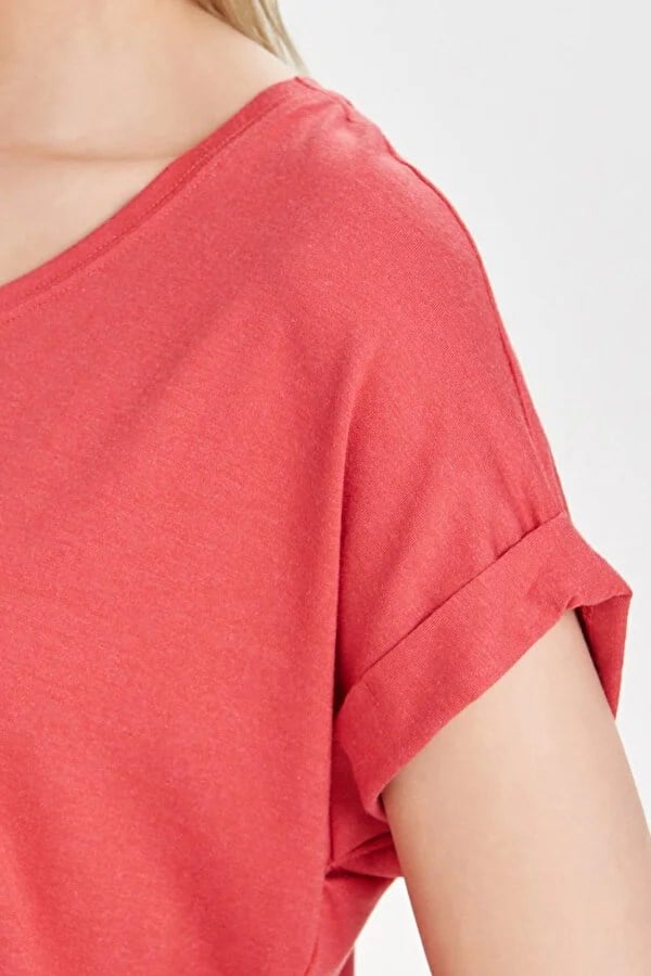 Only ONLMOSTER S/S O-NECK TOP NOOS JRS Fuşya Kadın T-Shirt