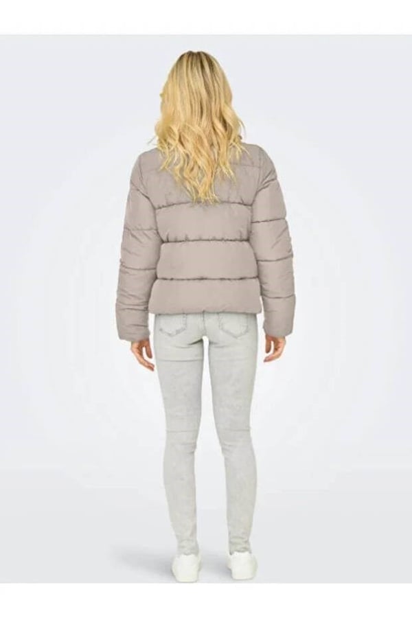 Only ONLNEWCOOL PUFFER JACKET OTW NOOS Bej Kadın Ceket