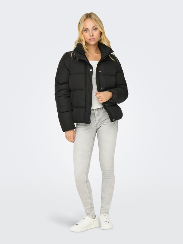 Only ONLNEWCOOL PUFFER JACKET OTW NOOS Siyah Kadın Ceket