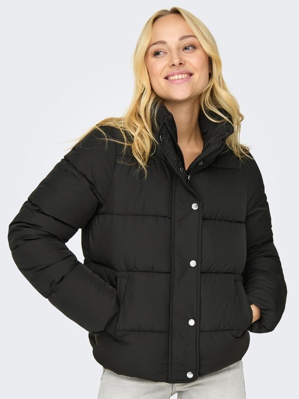 Only ONLNEWCOOL PUFFER JACKET OTW NOOS Siyah Kadın Ceket