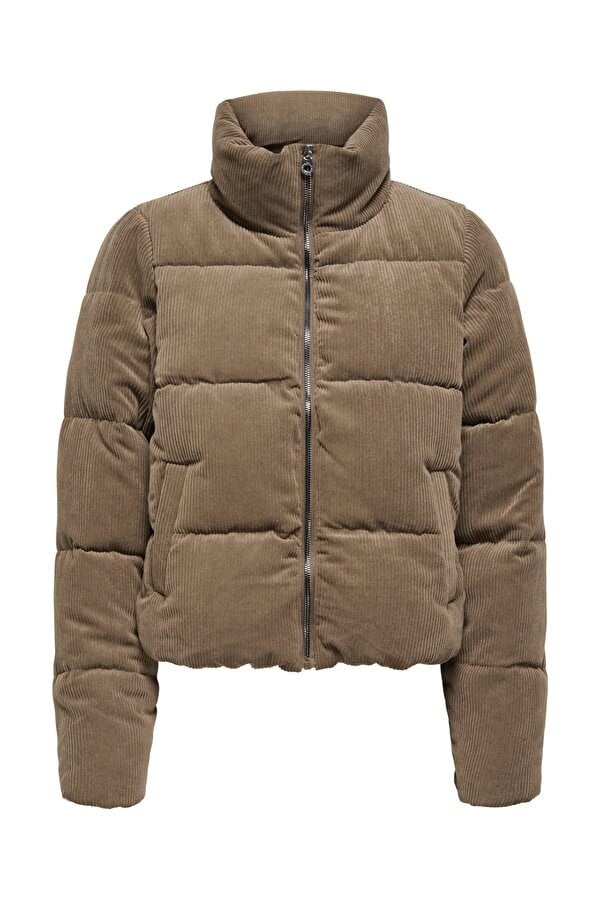 Only ONLNEWDOLLY CORDUROY PUFFER OTW NOOS Kahverengi Kadın Ceket