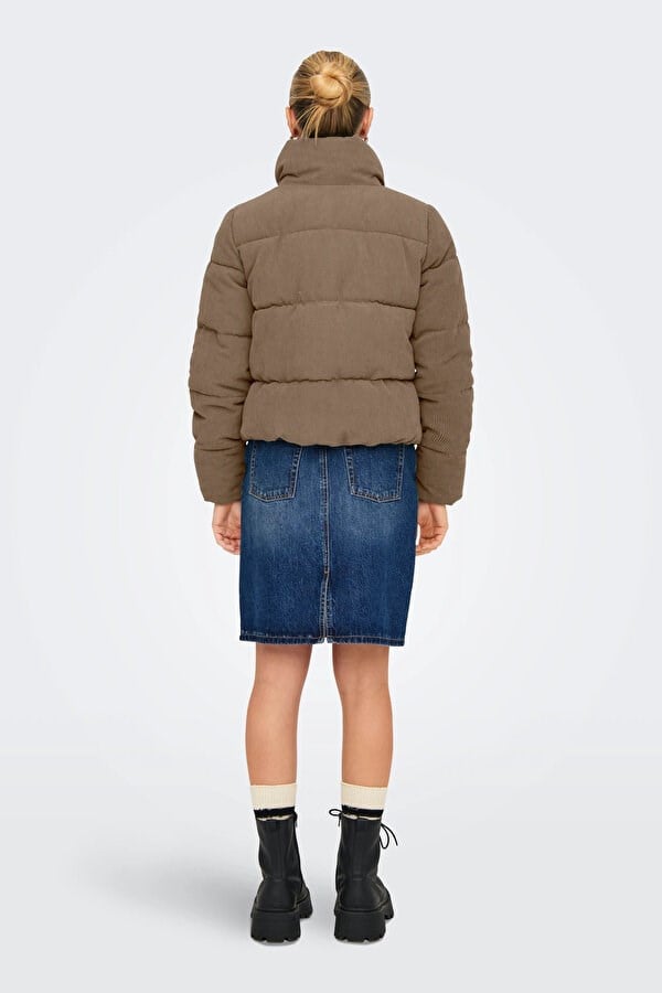 Only ONLNEWDOLLY CORDUROY PUFFER OTW NOOS Kahverengi Kadın Ceket