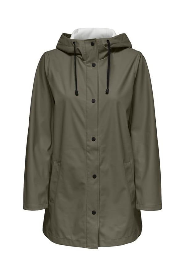 Only ONLNEWELLEN RAINCOAT OTW CC Haki Kadın Mont