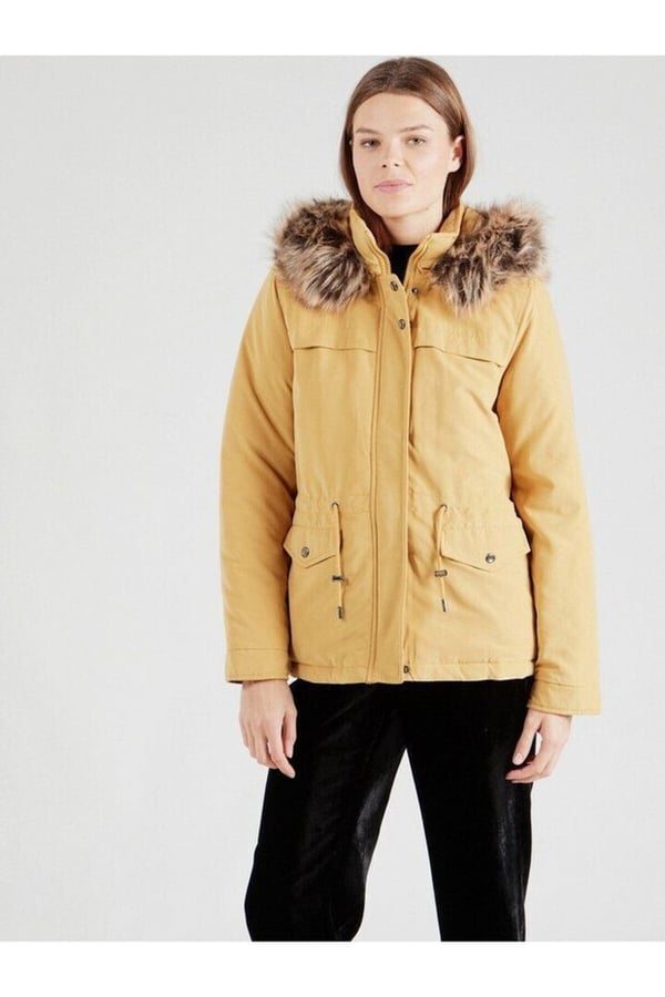 Only ONLNEWSTARLINE AW PARKA CC OTW Sarı Kadın Parka