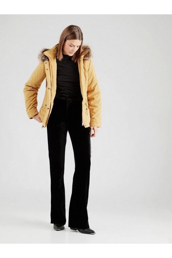 Only ONLNEWSTARLINE AW PARKA CC OTW Sarı Kadın Parka