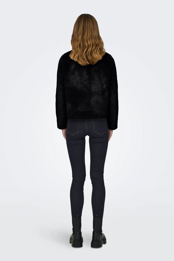 Only ONLNEWVIDA FAUX FUR JACKET OTW CC Siyah Kadın Ceket