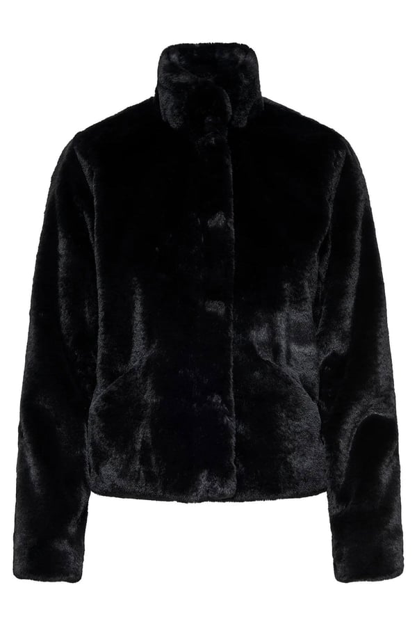 Only ONLNEWVIDA FAUX FUR JACKET OTW CC Siyah Kadın Ceket