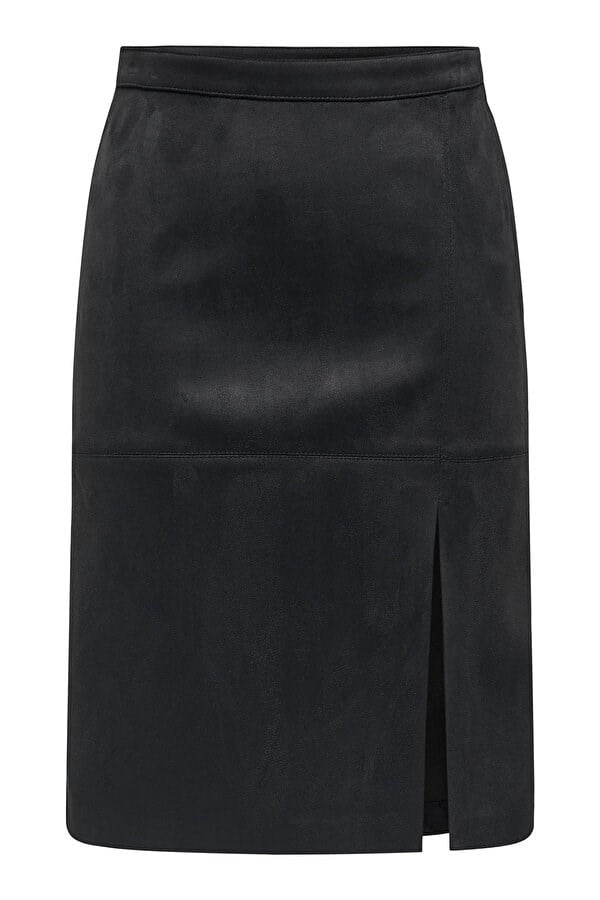 Only ONLOLINE LIFE FAUX SUEDE SKIRT OTW Siyah Kadın Etek