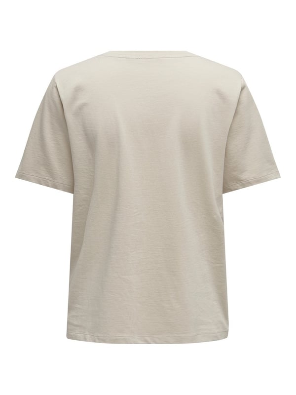 Only ONLONLY S/S TEE JRS NOOS Bej Kadın T-Shirt