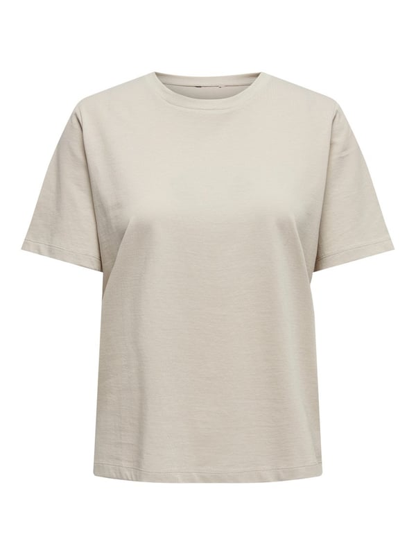 Only ONLONLY S/S TEE JRS NOOS Bej Kadın T-Shirt